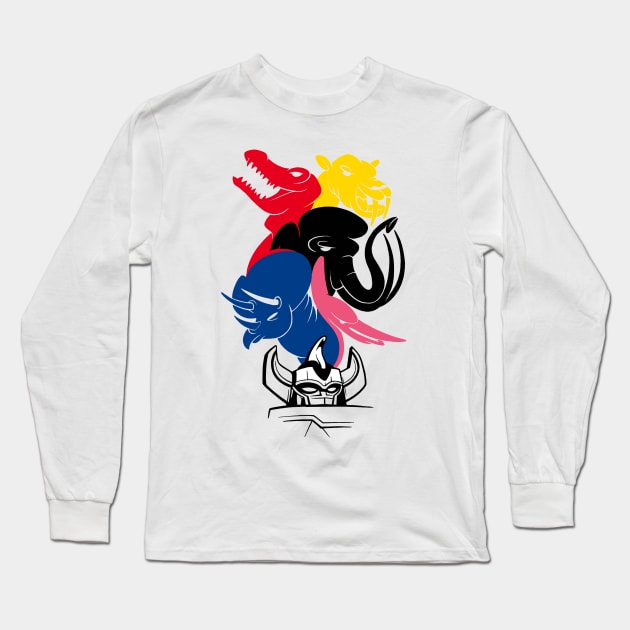 Megazord Long Sleeve T-Shirt by dannyrumbl